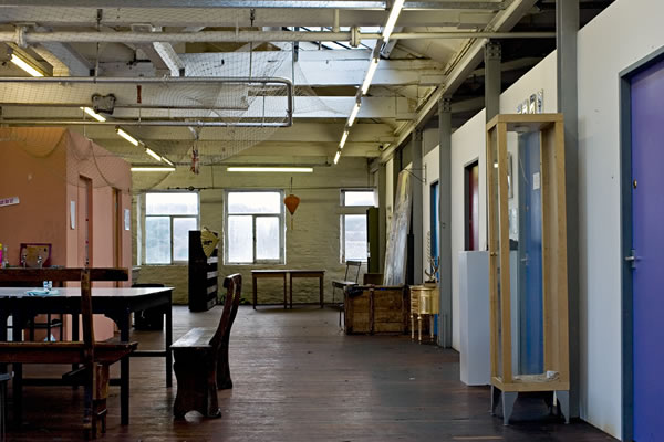 Art Space Shared Hallway with Individual lockable studios